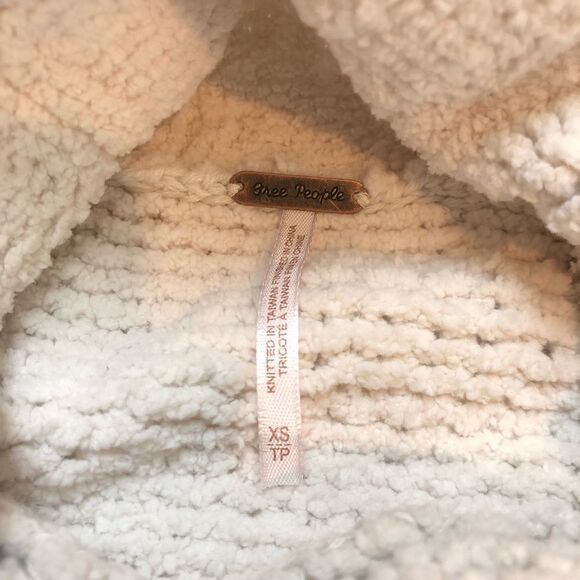 NEW Free People Be Yours Cowl Neck Sweater in Vanilla Bean XS - Picture 7 of 9